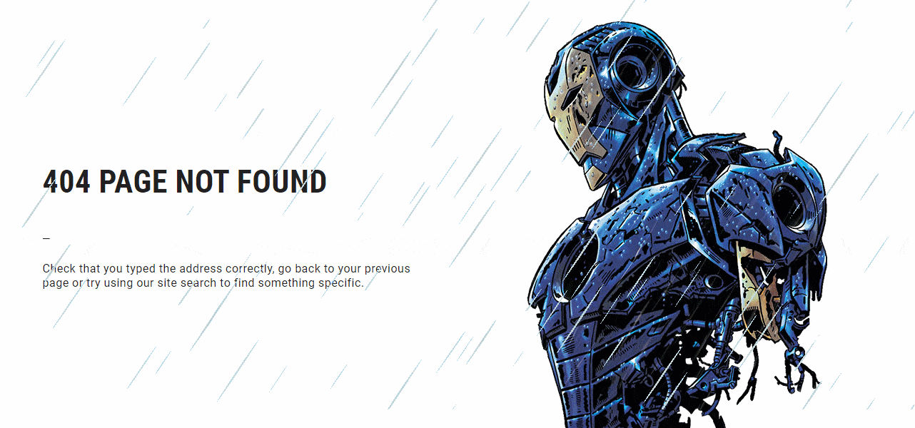 404 page not found terminal graphic